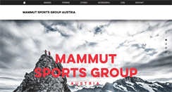 Desktop Screenshot of mammutsportsgroup.at