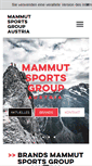 Mobile Screenshot of mammutsportsgroup.at